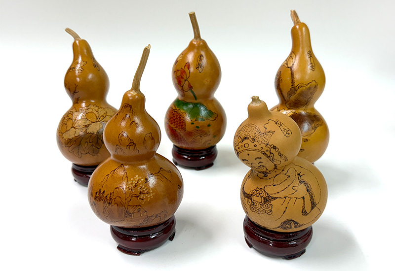 龔一舫 彫烙小葫蘆